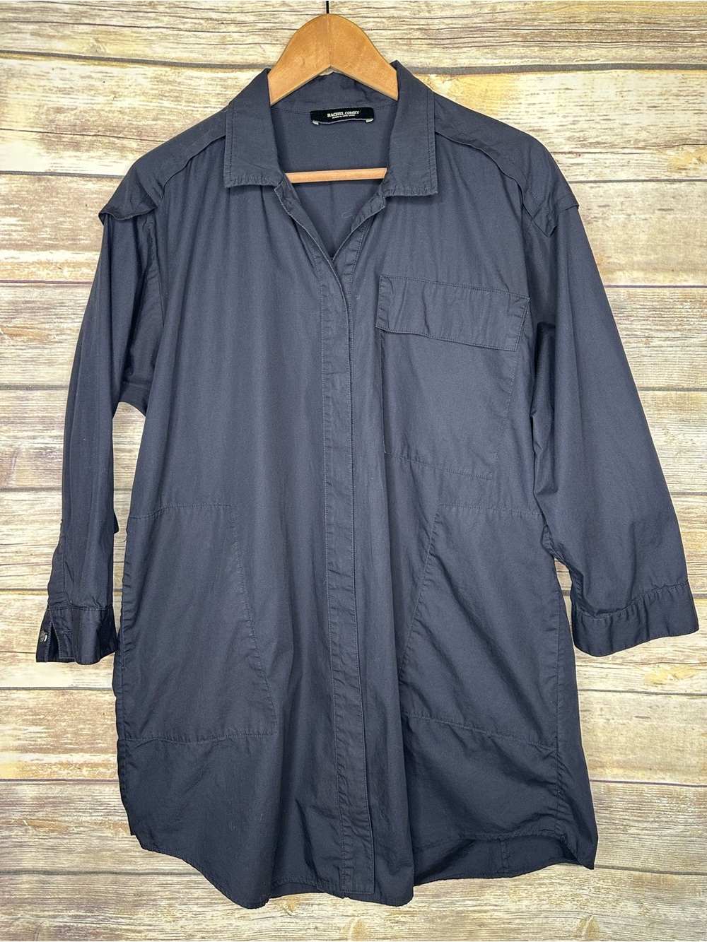Rachel Comey size 6 black button up shirt dress